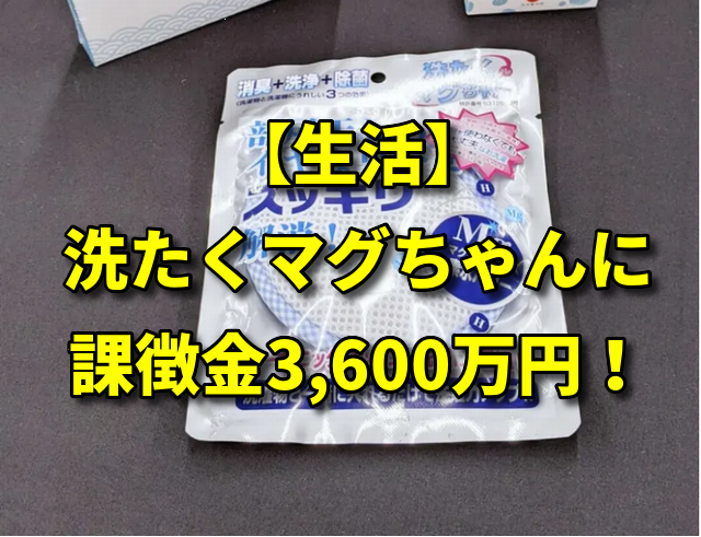 【生活】洗たくマグちゃんに課徴金3,600万円！