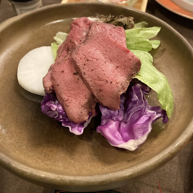 中島牧場牛と季節野菜の陶板焼き