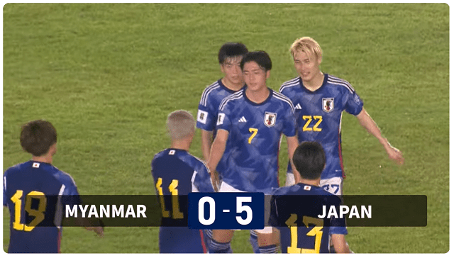 【日本代表】５得点で快勝！ ミャンマー 0-5日本