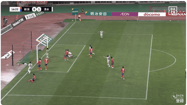 前半16分、0-1　先制を許す！