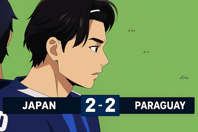 【日本代表】最後に追いついたっ! 日本 2-2 パラグアイ