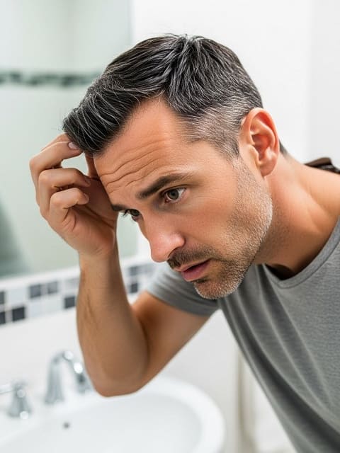 【メンズカット】伸びてくるともみあげの白髪が気になる件