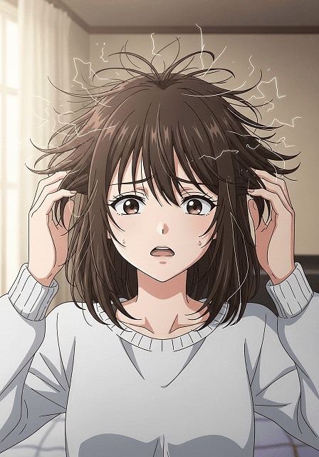 【美髪ケア】髪のクセが強いほど静電気が増えやすい!?