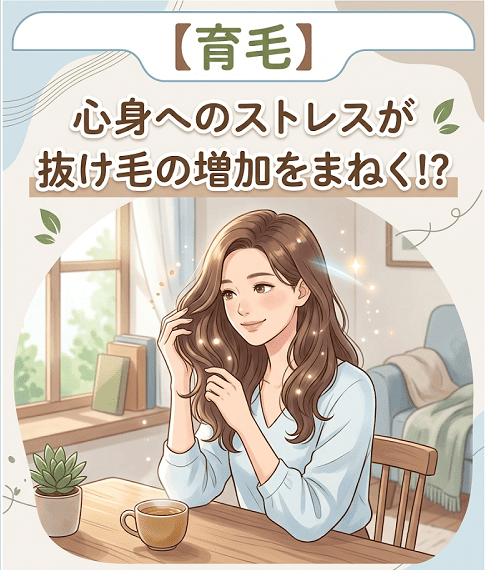 【育毛】心身へのストレスが抜け毛の増加をまねく!?