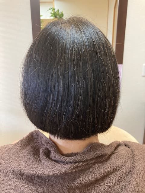 ハナヘナ染め後1